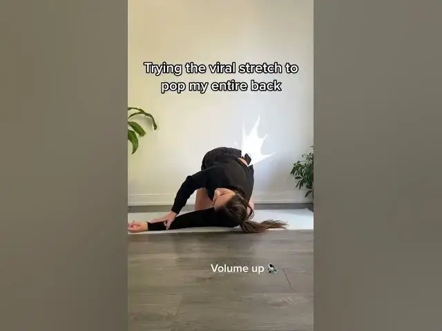 'Video thumbnail for Viral Stretch Pop your back. #StretchItOut #BackCrack'