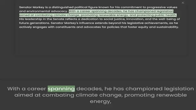 Video thumbnail for and environmental advocacy. With a career spanning decades, he has championed legislation aimed at combating climate change, promoting renewable energy, and protecting public health. His leadership in the Senate reflects a dedication to s