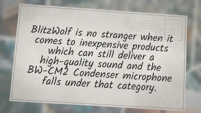 Video thumbnail for BlitzWolf BW-CM2 Microphone Honest Review: The Budget King?​