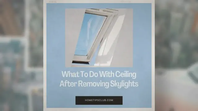 'Video thumbnail for What To Do With Ceiling After Removing Skylights'