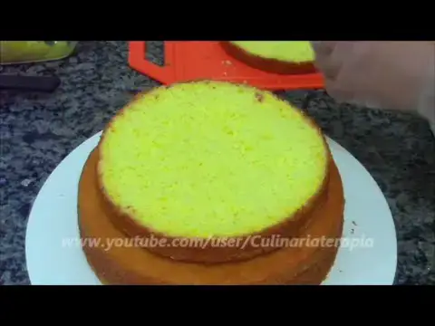 Video thumbnail for BOLO PÃO DE LÓ SIMPLES PROFISSIONAL PERFEITO PARA TORTAS E BOLOS DECORADOS