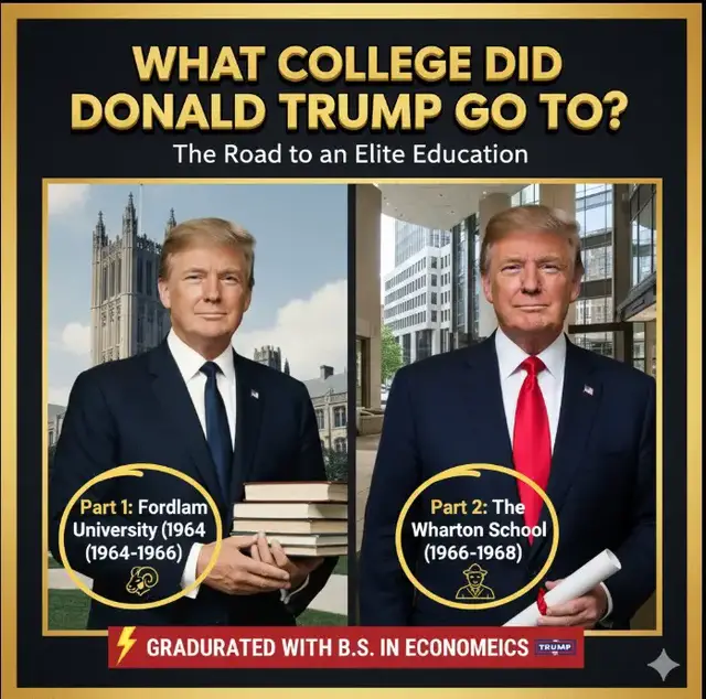 'Video thumbnail for What college did donald trump go to'