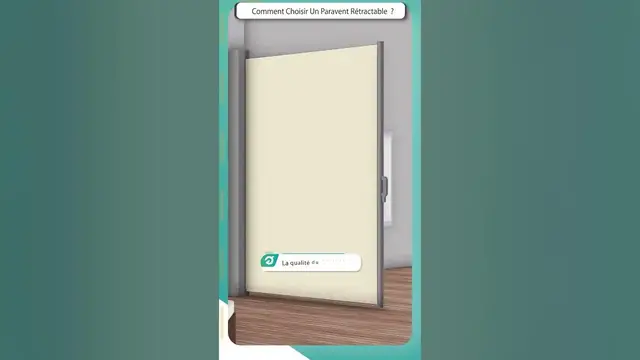 Video thumbnail for PARAVENT RETRACTABLE - Les critères à prendre en compte ! 🥇