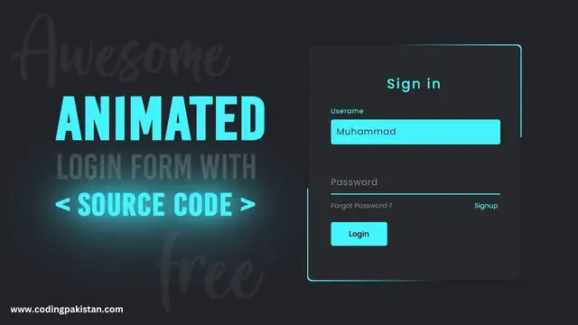 Video thumbnail for How to Create Animated login Form Using HTML and CSS only (source code)