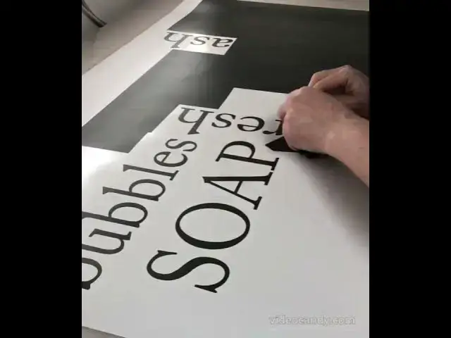 'Video thumbnail for Bathroom word art sticker weeding video #homedecor #wallstickers #wallsticker #walldecals'