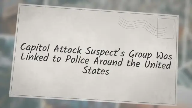 Video thumbnail for Capitol Attack Suspect’s Group Was Linked to Police Around the United States