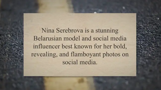 Video thumbnail for Nina Serebrova Measurements, Age, Husband, Family, Salary and Net Worth