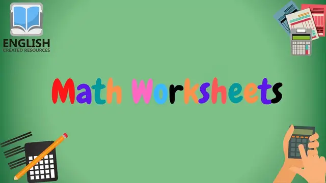 'Video thumbnail for Math Worksheets For Kids English Created Resources'