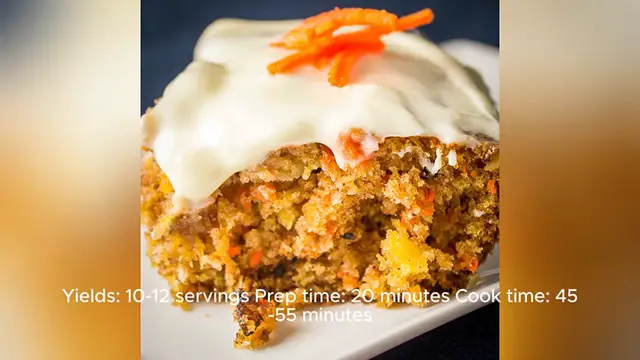 Video thumbnail for carrot cake recipe with pineapple