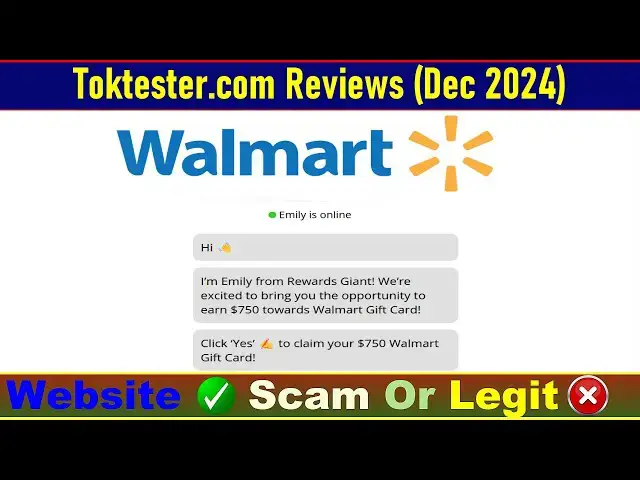 Video thumbnail for Toktester Com Walmart Review: Before Buy Check Toktester.com Is Scam Or Legit? | Product Review