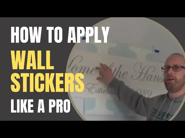 'Video thumbnail for How to Apply Wall Stickers Like a PRO - Custom personalised family name wall sticker'
