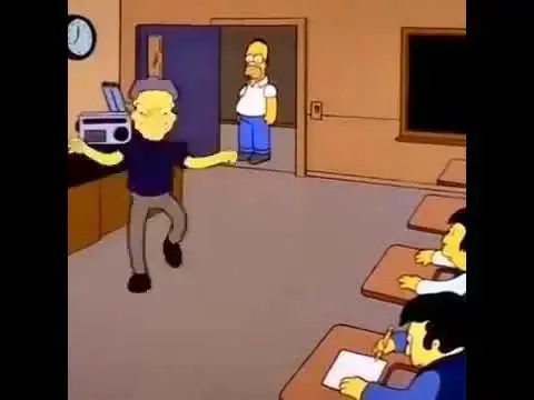 Video thumbnail for the simpsons funk dancing for self defence moe szyslak