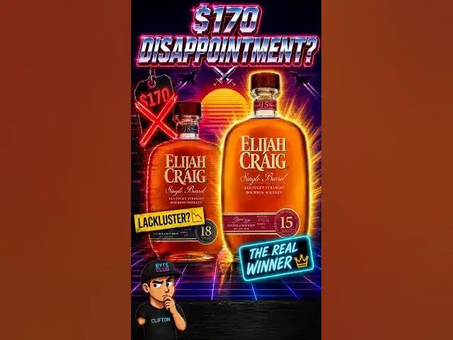 Video thumbnail for $170 for ONE flavor? Elijah Craig 18 Honest Review 🥃📉