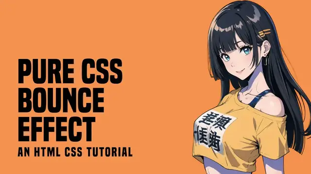 Video thumbnail for Simple Bounce Effect In HTML CSS