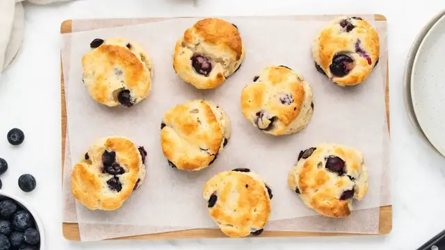 'Video thumbnail for Buttermilk Blueberry Scones Recipe'