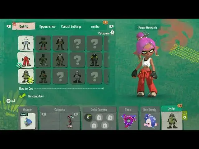 Video thumbnail for Splatoon Raiders - Hideout: "Relics Grant Special Relic Powers" Polyethlene Slosher | Change Outfits