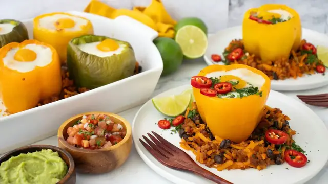 'Video thumbnail for A Breakfast Twist On Stuffed Peppers You'll Actually Enjoy'