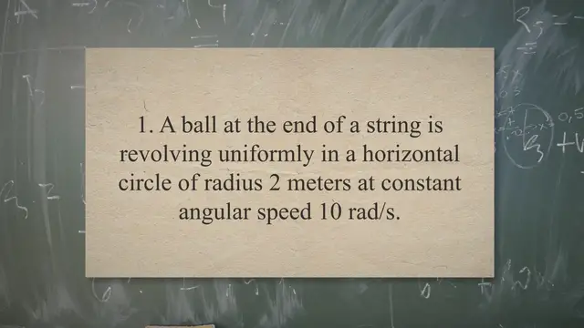 Video thumbnail for Angular velocity and linear velocity – problems and solutions