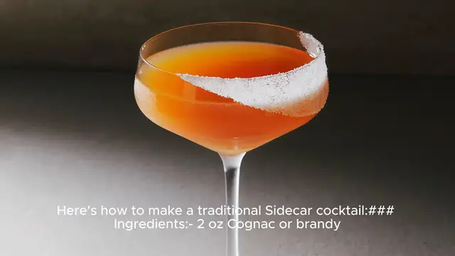 Video thumbnail for sidecar recipe
