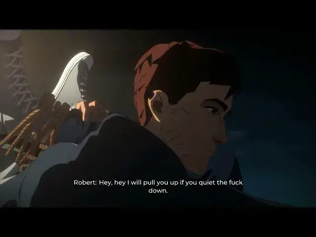 'Video thumbnail for Dispatch - Episode 1 Pivot: Robert Talks To Goon "I Love My Dad" "Pull Him Back" | Interrogate Scene'