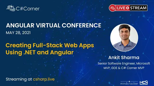 Video thumbnail for Creating Full-Stack Web Apps Using .NET and Angular || Angular Virtual Conference 2021