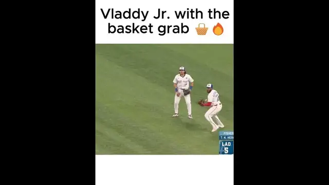 'Video thumbnail for Vladimir Guerrero Jr. showing off the glove! 😤'