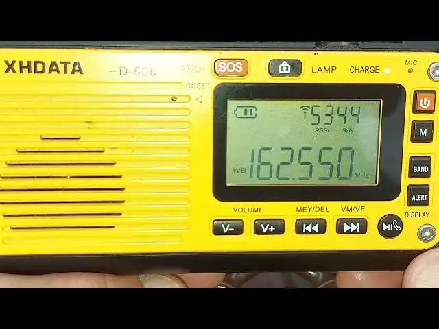 'Video thumbnail for XHDATA D-608 MW/FM/SW/WX/TF/BT/USB/MP3 Radio - NOAA Weather Band Scan from Chantilly Virginia'