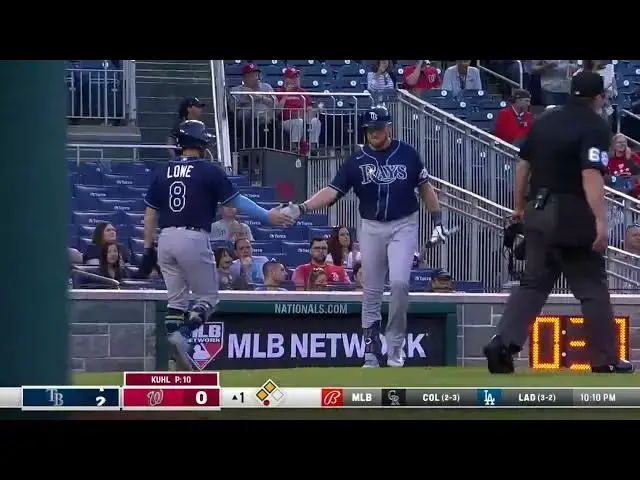 'Video thumbnail for Wander Franco KNOCKS a RBI Groundout, Scoring Brandon Lowe! | Tampa Bay Rays | 4/4/2023'