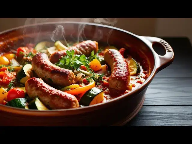 Video thumbnail for Mediterranean Sausage Casserole: Perfect for Cozy Nights