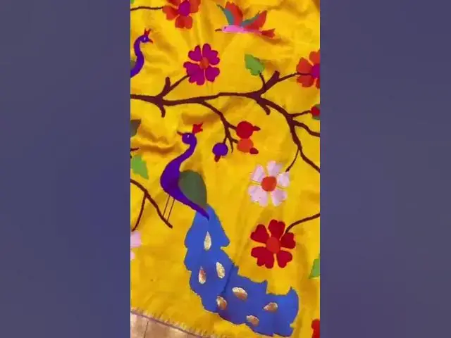 Video thumbnail for Paithani dupattas and Paithani Sarees#paithani #indianhandlooms #purehandlooms