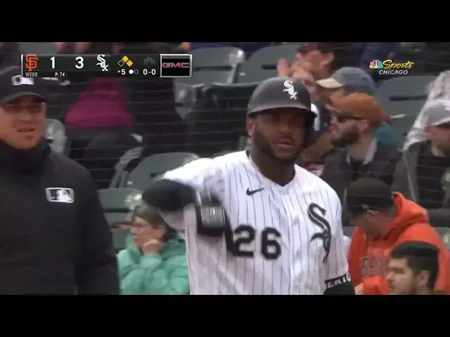 'Video thumbnail for Hanser Alberto BELTS a RBI Single, Scoring Oscar Colas! | Chicago White Sox | 4/5/2023'