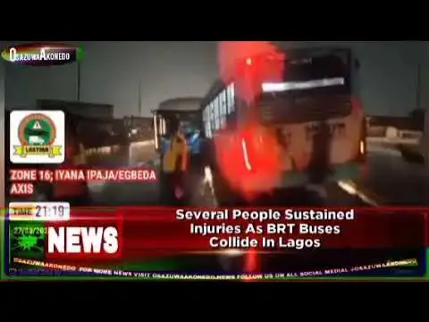 Video thumbnail for Several People Sustained Injuries As BRT Buses Collide In Lagos ~ OsazuwaAkonedo