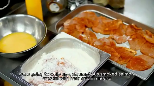 Video thumbnail for Smoked Salmon Crostini with Herb Cream Cheese