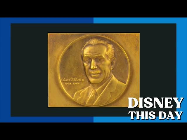 Video thumbnail for Walt Disney Commemorative Gold Medal | DISNEY THIS DAY | March 25, 1969