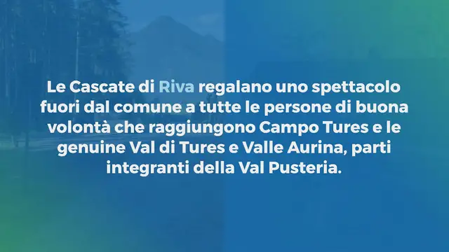Video thumbnail for Le Cascate di Riva a Campo Tures