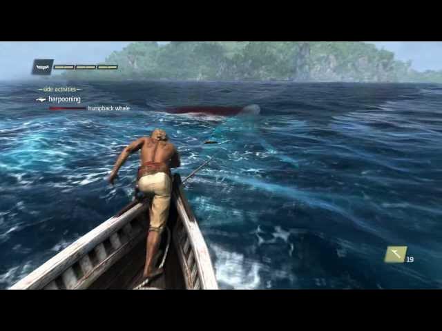 Video thumbnail for Assassin's Creed IV: Black Flag - Side Activity Harpooning: Edward Kenway Kills a Humpback Whale