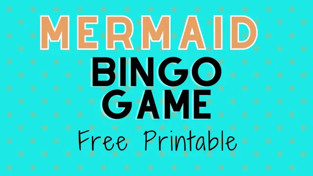 Video thumbnail for mermaid bingo cards