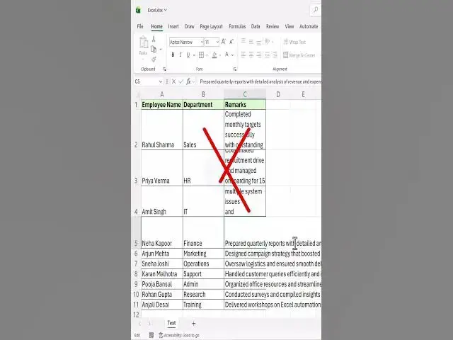 Video thumbnail for Forget Manual Text Fixing Try This Shortcut #excel #exceltips #excelforbeginners #exceltricks