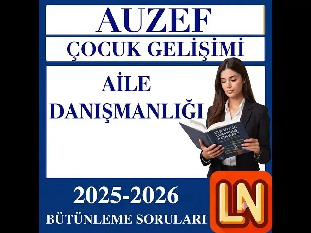 Video thumbnail for Aile Danışmanlığı 2025-2026 Bütünleme Soruları