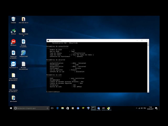 Video thumbnail for comment pirater un mot de passe wifi avec cmd ildevert