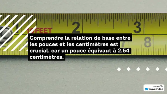 Video thumbnail for Conversion Inch en Centimètre (inch en cm)