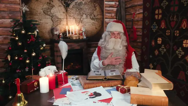 Video thumbnail for Joulupukin videotervehdys lapsille Napapiiriltä Lapista - jouluinen lastenohjelma - joulupukki(720P_HD)