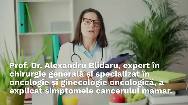 'Video thumbnail for Dr. Alexandru Blidaru: “Primul semn al cancerului de san”'