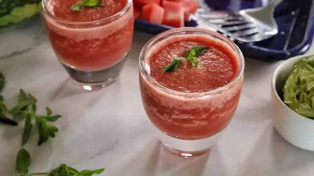 Video thumbnail for Frozen Watermelon-Ginger Margarita Recipe