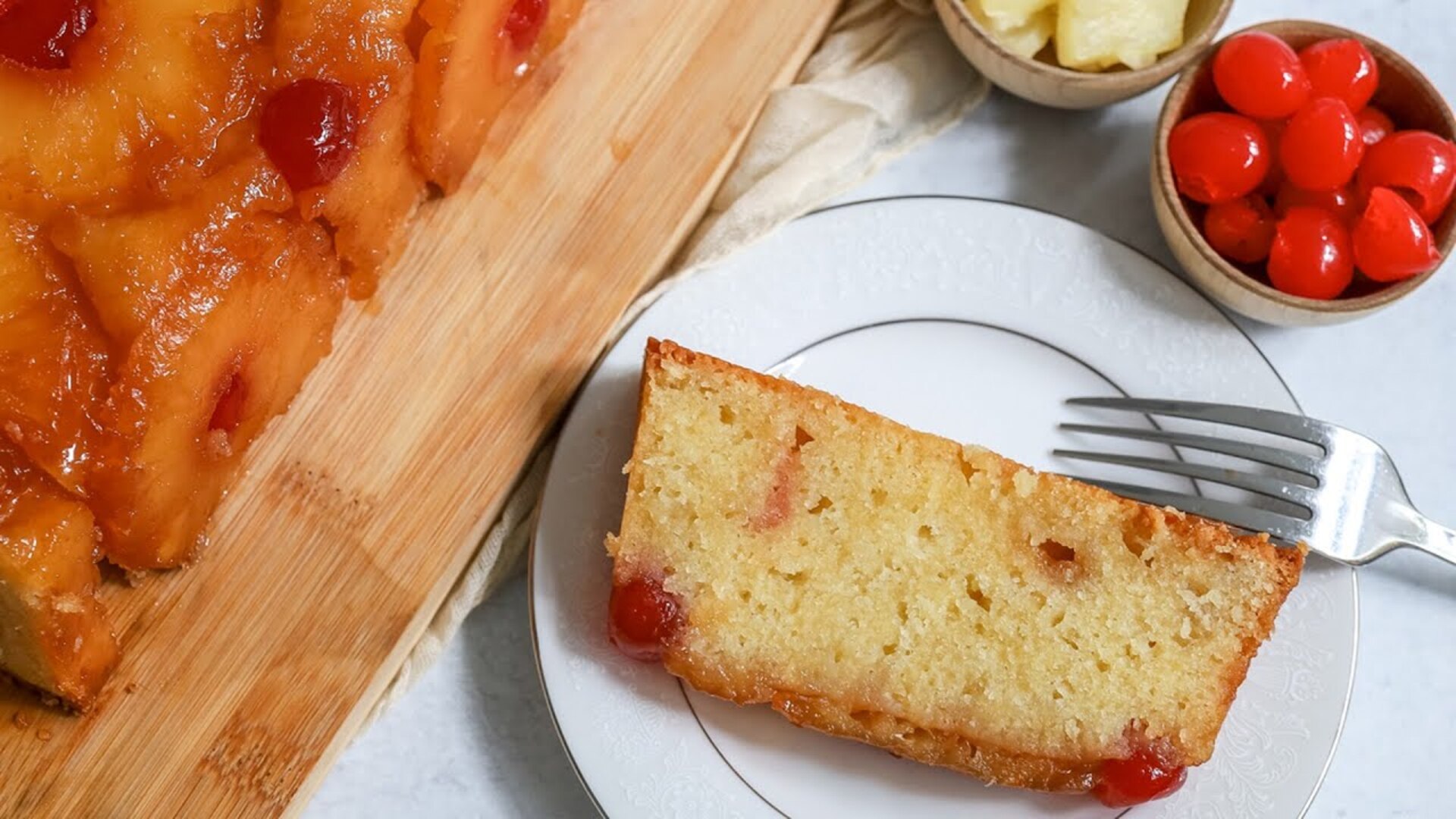 Video thumbnail for Pineapple Upside-Down Pound Cake Recipe
