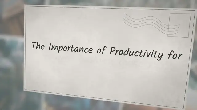 'Video thumbnail for Unlocking Success: Powering Small Businesses with Productivity Strategies, Tools, and Inspiring Stories'