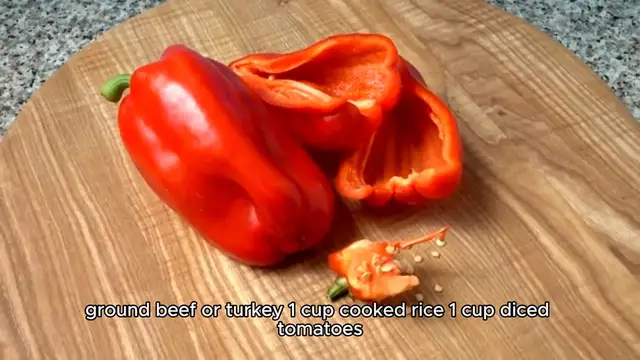 Video thumbnail for Stuffed Bell Peppers Recipe