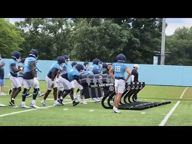 'Video thumbnail for The first part of #UNC football practice on Wednesday morning'