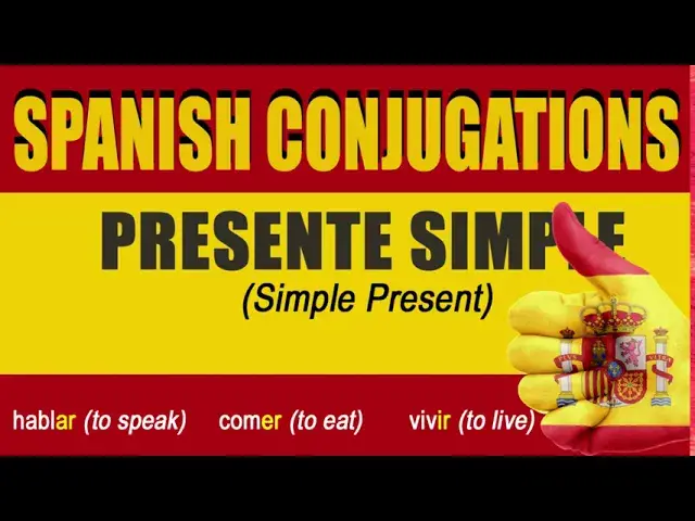Video thumbnail for SPANISH CONJUGATIONS: Simple Present (Presente Simple)