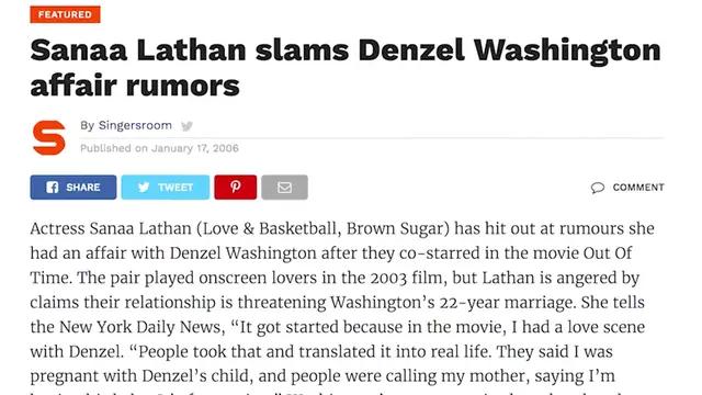 'Video thumbnail for What You Don't Know About Denzel Washington's Marriage'